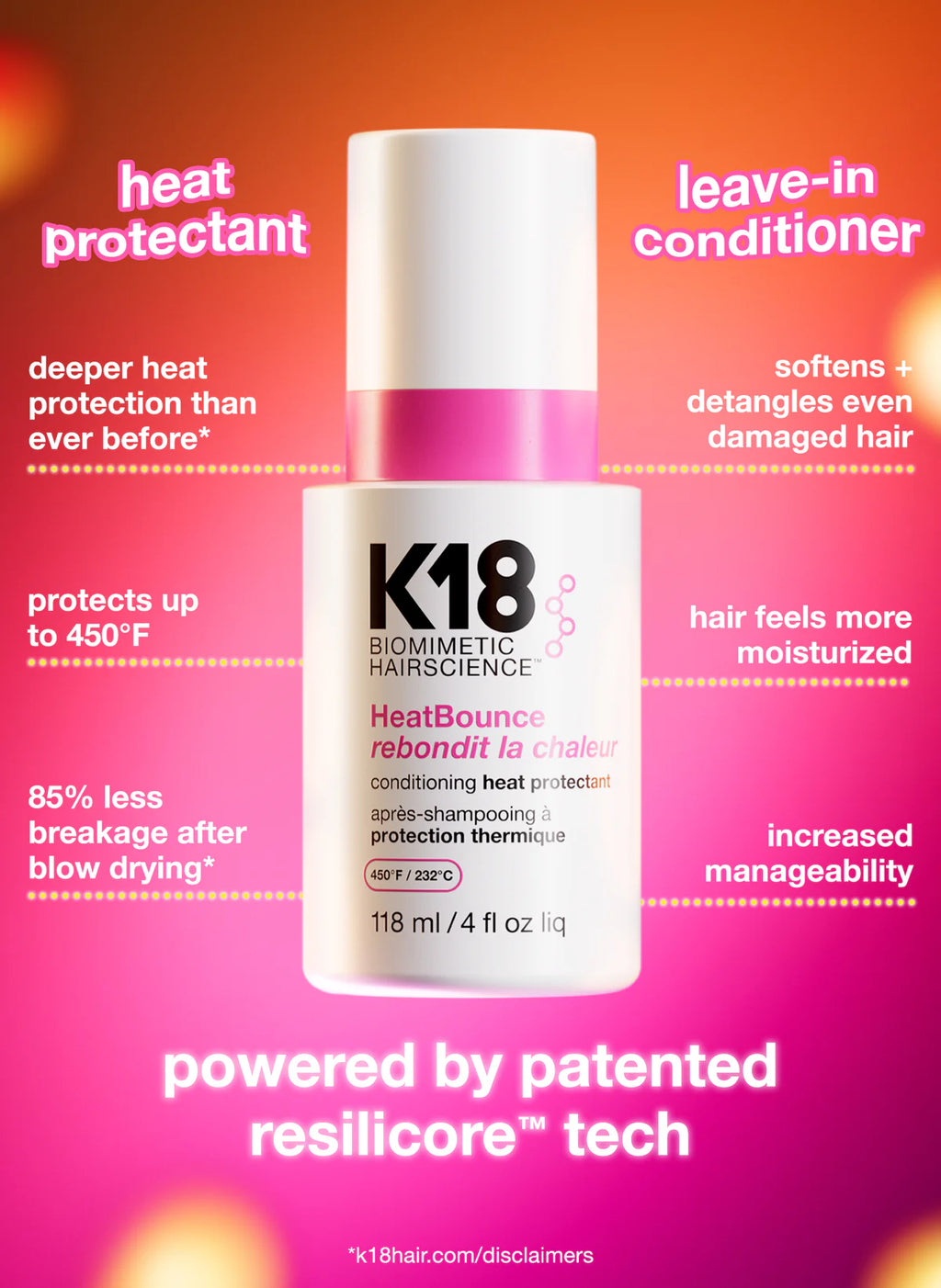 K18 heat bounce