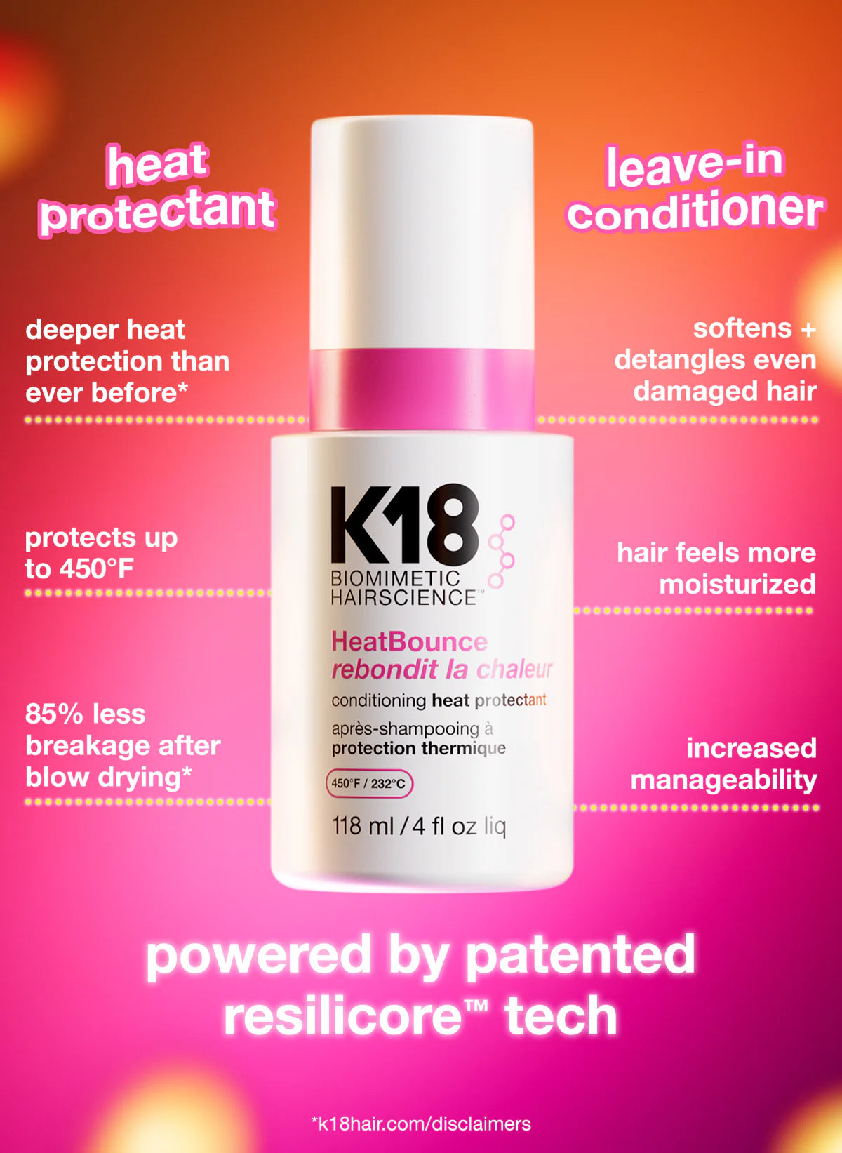 K18 heat bounce