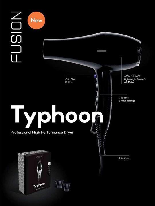 Fusion Typhoon hair dryer